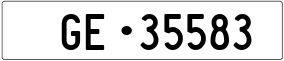 Trailer License Plate